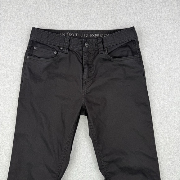 Prana Jeans Mens 32x34 (Fits 32x32) Black Bridger Slim Fit Stretch 5 Pocket - Picture 2 of 15